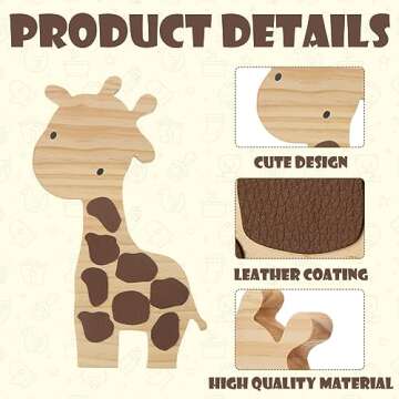 Wooden Animal Nursery Decor | Barydat Safari Set