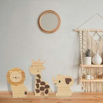 Wooden Animal Nursery Decor | Barydat Safari Set