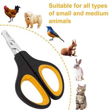 Cat Nail Clipper, Premium Dog Nail Clippers Trimmers Cat Claw Pet Nail Clippers Professional Ergonom...