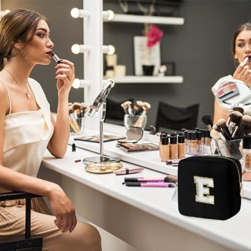 Personalized Small Makeup Bag for Women and Teens