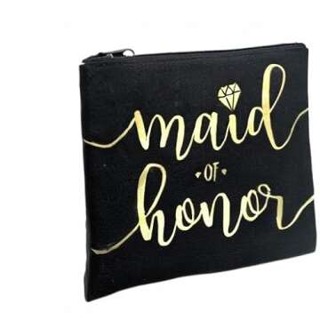 Bride Tribe Makeup Bags - Bridesmaid Favor for Bachelorette Party, Bridal Shower, Wedding. Cosmetic ...