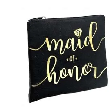 Bride Tribe Makeup Bags - Bridesmaid Favor for Bachelorette Party, Bridal Shower, Wedding. Cosmetic ...