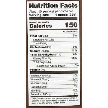 Amazing Grass Vegan Protein & Kale Powder: 20g of Organic Protein + 1 Cup Leafy Greens per Serving, Chocolate, 15 Servings