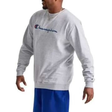 Champion Men's Sweatshirt, Powerblend, Fleece Midweight Crewneck Sweatshirt(Reg. or Big & Tall)