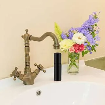 30 Pieces Nose Brushes Set 1.8oz Empty Bottle Travel Soap Bottle and Lash Shampoo Brushes Diamond Eyelash Foaming Soap Pump Dispenser Lash Wand Makeup Tool for Women, 50ml(Black)