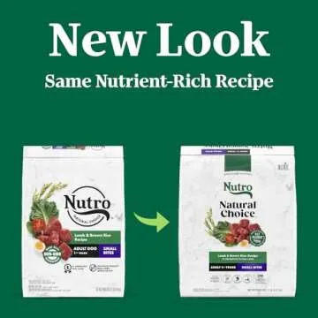 Nutro Natural Choice Small Bites Adult Dry Dog Food, Lamb and Brown Rice Recipe, 12 lbs.