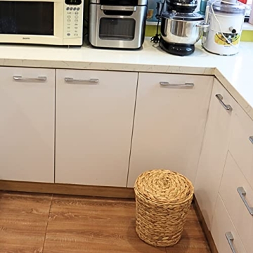 KOLWOVEN Wicker Trash Can - Stylish & Eco-Friendly Solution