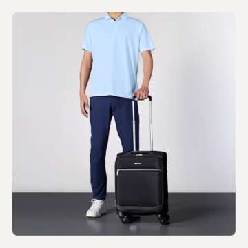 Amazon Basics Medium 21" Softside Carry-On Suitcase