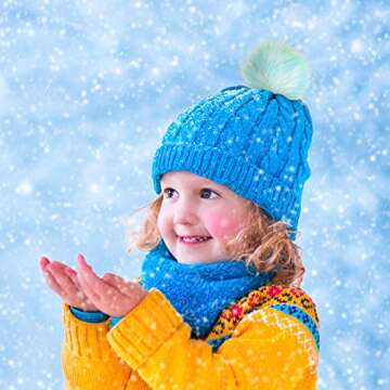 24 Pcs Faux Fur Pom Pom for Hats Faux Fluffy Pom Pom Balls with Elastic Loop DIY for Keychains Shoes Scarves Bags Charms, 3.15" (Rainbow Color)