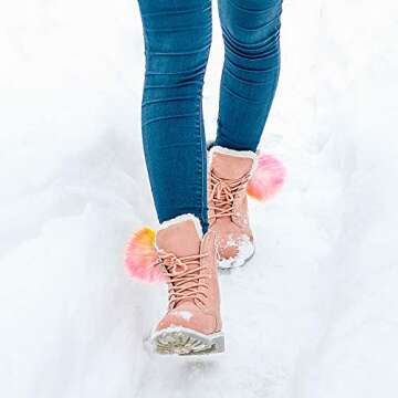 24 Pcs Faux Fur Pom Pom for Hats Faux Fluffy Pom Pom Balls with Elastic Loop DIY for Keychains Shoes Scarves Bags Charms, 3.15" (Rainbow Color)