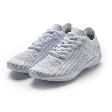 Rebel Athletic Revolt White Cheer Shoe, White, 1 Big Kid