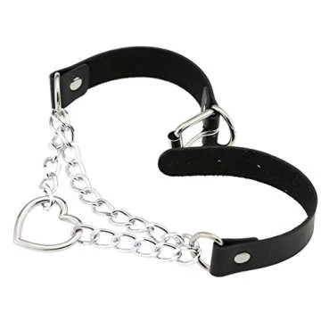 Punk Choker Necklace and Garter Belt Set for Women