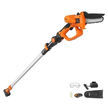 VEVOR 2-in-1 Cordless Pole Saw & Mini Chainsaw for Tree Trimming