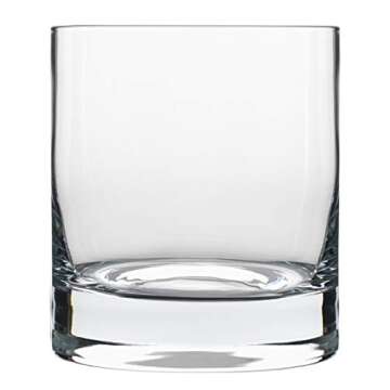 Luigi Bormioli Classico Set of 4 DOF Glasses, 13.5 Oz. Whiskey Glass, Made in Italy Drinking Glasses, Crystal SON-hyx Glass, Dishwasher Safe