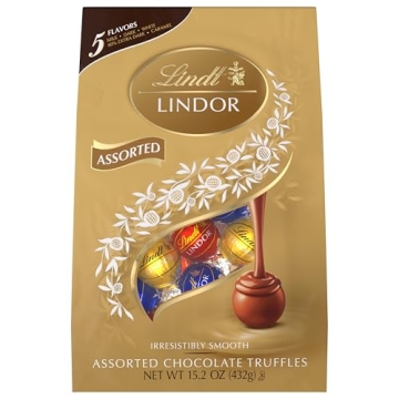 Lindt LINDOR Assorted Truffles - 15.2 oz Bag