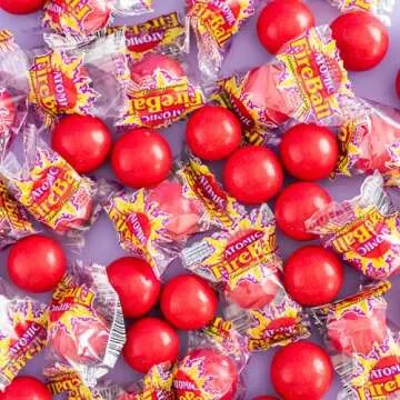 Wonka Atomic Fireball Candy - Fiery Cinnamon Flavor, 7.5 oz (240 ct)