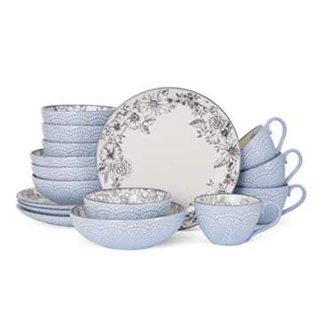 Pfaltzgraff Gabriela Gray 16-Piece Stoneware Dinnerware Set, Service for 4 - ,Gabriela Grey