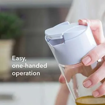 Whiskware Tritan Plastic BlenderBall Whisk Leak Proof Salad Shaker Bottle for Fresh, Homemade Dressings, 2.5 Cups, White