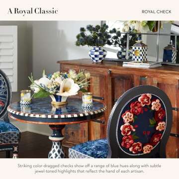 MACKENZIE-CHILDS Desk Clock | Decorative Elegance for Home