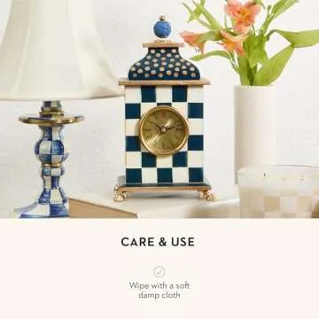 MACKENZIE-CHILDS Desk Clock | Decorative Elegance for Home