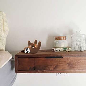 Agantree Art Sloth Ring Holder Sloth Lover Gfits Cute Sloth Birthday Gifts for Teenage Girls Daughter Friends Mom Aunt Grandma Niece