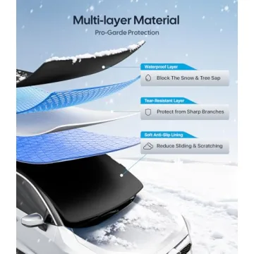 Wigoo Heavy-Duty Windshield Cover for Ice & Snow
