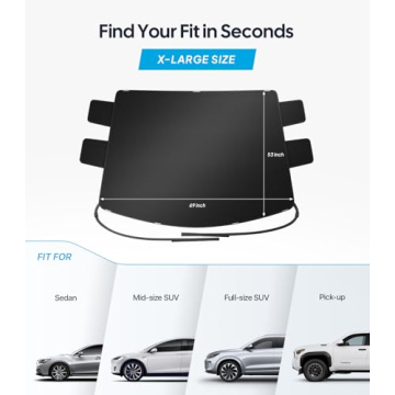 Wigoo Heavy-Duty Windshield Cover for Ice & Snow