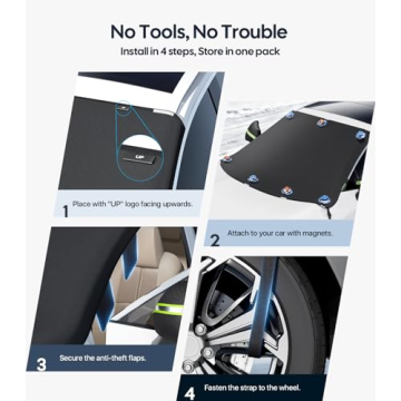 Wigoo Heavy-Duty Windshield Cover for Ice & Snow