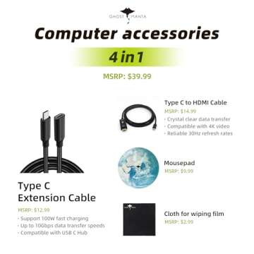 Lenovo Ideapad Laptop Touchscreen 15.6" FHD, Intel Core i3-1215U 6-Core, 24GB RAM, 1TB SSD, Webcam, Bluetooth, Wi-Fi6, SD Card Reader, Windows 11, Grey, GM Accessories