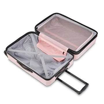 AMERICAN TOURISTER Stratum XLT Expandable Hardside Luggage with Spinner Wheels, Pink Blush, 3-Piece Set (20/24/28)