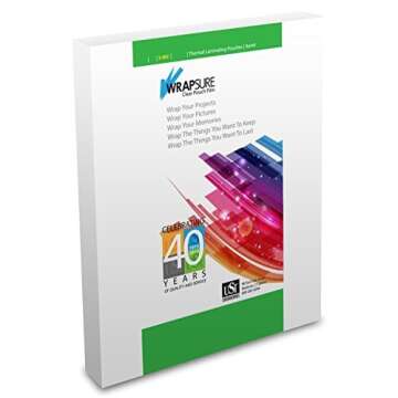USI WrapSure Thermal (Hot) Laminating Pouches/Sheets, Menu Size, 3 Mil Thick, 12 x 18 Inches, Clear Gloss, 100-Pack
