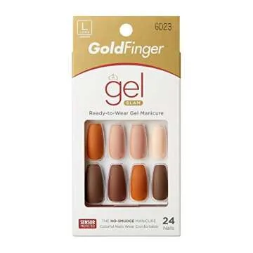 GoldFinger Glam Press-On Nails - Easy, Stylish & Long Lasting