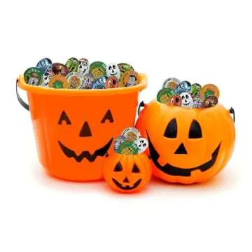 Fruidles Halloween Tricky Treat Master Bag, Trick-Or-Treat Party Bag Fillers, Individually Wrapped in Multi-color Design Foils, Kosher Certified (Half-Pound)