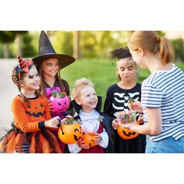 Fruidles Halloween Tricky Treat Master Bag, Trick-Or-Treat Party Bag Fillers, Individually Wrapped in Multi-color Design Foils, Kosher Certified (Half-Pound)