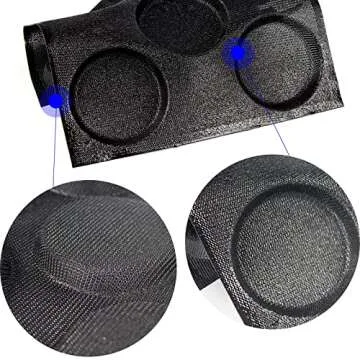 KBTBAK Black Perforated Silicone Hamburger Bun Pan, Non-Stick Baking Pan for Making Buns