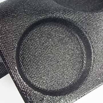 KBTBAK Black Perforated Silicone Hamburger Bun Pan, Non-Stick Baking Pan for Making Buns