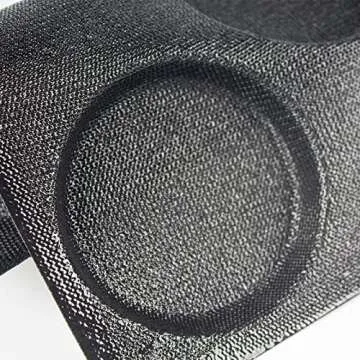 KBTBAK Black Perforated Silicone Hamburger Bun Pan, Non-Stick Baking Pan for Making Buns