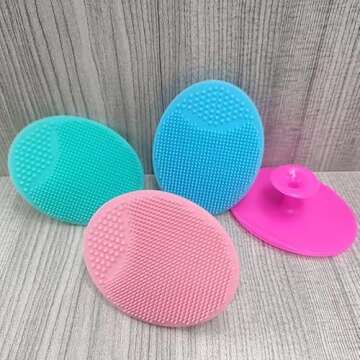 Face Scrubber, Facial Exfoliator, Face Scrub Brush, Soft Face Brush, Silicone Facial Cleansing Brush...
