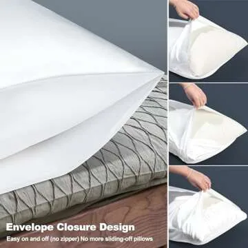 ANNIKA SILK 100% Mulberry Silk Pillow Case for Hair and Skin - 22 Momme 6A Queen Size (20" x 30") Silk Pillow and Sleep Mask Set with Small and Big Hair Tie (White)