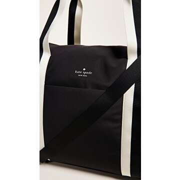 Kate Spade New York Women's Large Lane Duffel Bag, Black, One Size