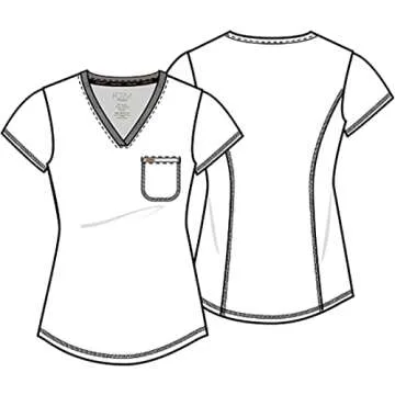 Cherokee CK819 Women's Tuckable V-Neck Scrubs - Black