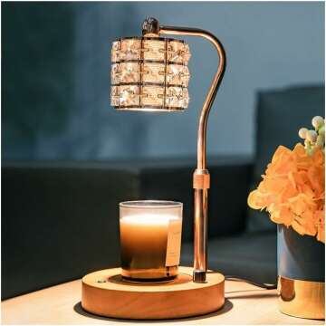 WOLDFY Candle Warmer Lamp with Timer & Bulbs