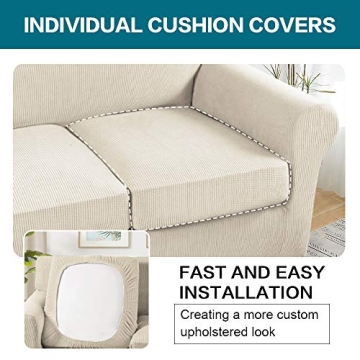 Turquoize 4 Piece Couch Cover - Stylish and Washable