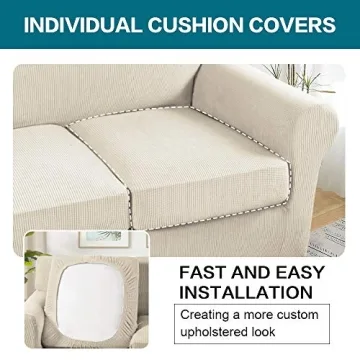 Turquoize 4 Piece Couch Cover - Stylish and Washable