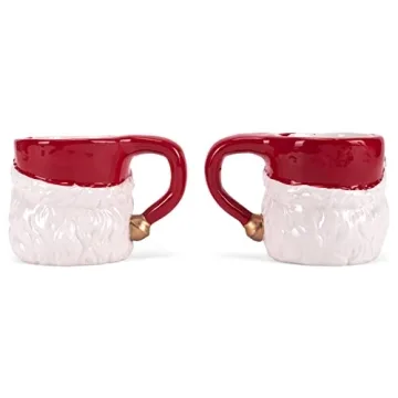 Charming Retro Santa Claus Mini Mug Set for Holidays