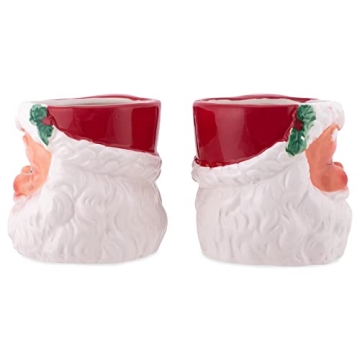 Charming Retro Santa Claus Mini Mug Set for Holidays