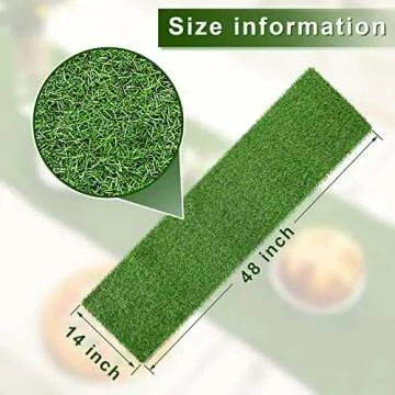 Artificial Grass Table Runners Grass Runner for Table Synthetic Grass Table Runner Glass Table Top Decoration for Wedding Birthday Party Banquet Baby Shower Home (14 x 48 Inch)