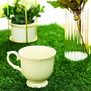 Artificial Grass Table Runners Grass Runner for Table Synthetic Grass Table Runner Glass Table Top Decoration for Wedding Birthday Party Banquet Baby Shower Home (14 x 48 Inch)
