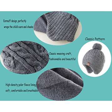 Moon Kitty Toddler Beanies for Boys and Girls