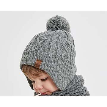 Moon Kitty Toddler Beanies for Boys and Girls